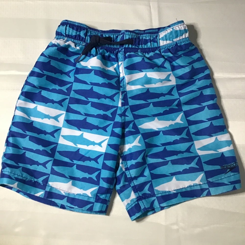 Speedo, Shark swim trunks, Boys Size XS